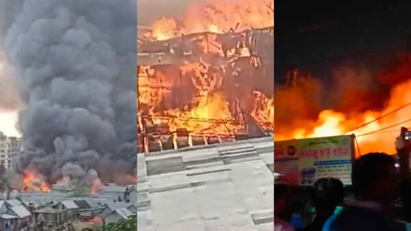 একদিনে তিন আগুনের ঘটনা