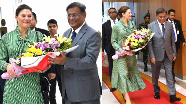 ঢাকায় এলেন সুইডেনের ক্রাউন প্রিন্সেস ভিক্টোরিয়া